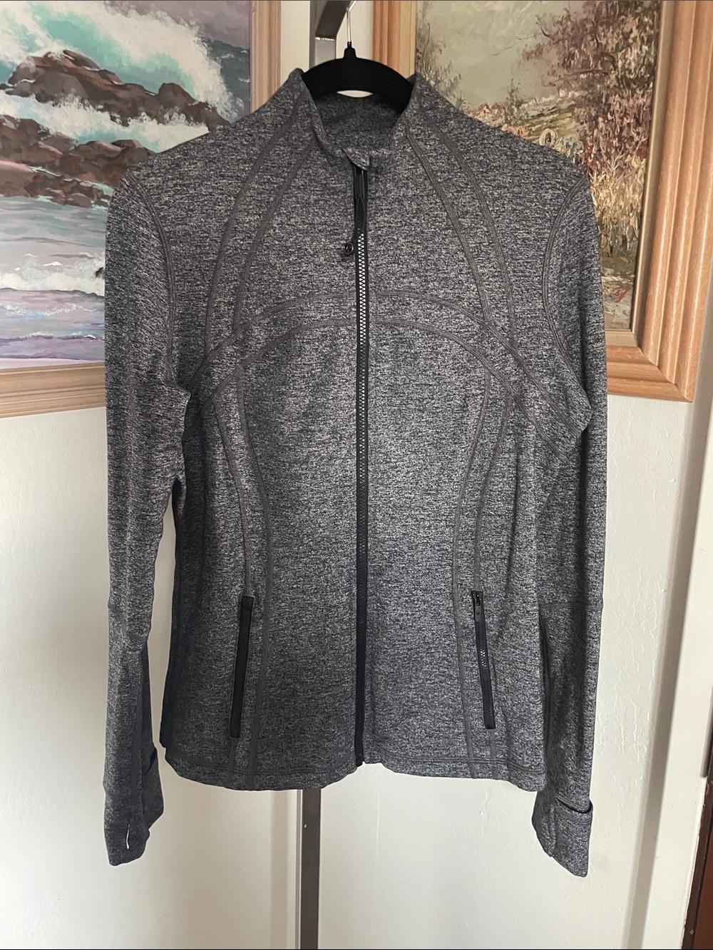 lululemon athletica Heathered Charcoal Full-Zip Define Jacket